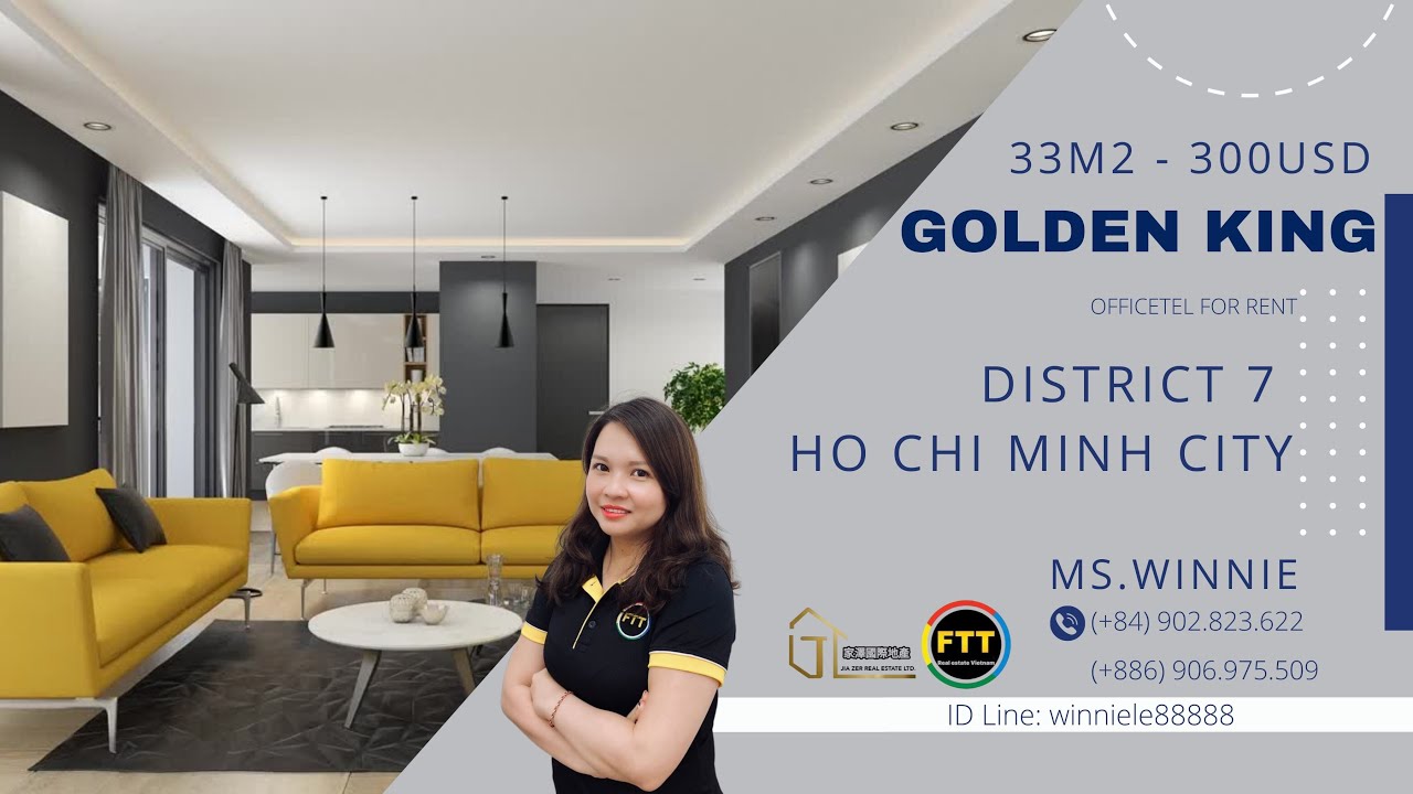 Chỉ với hơn 9tr/tháng có ngay văn phòng officetel Golden King làm việc 24/24, Phú Mỹ Hưng, Q7