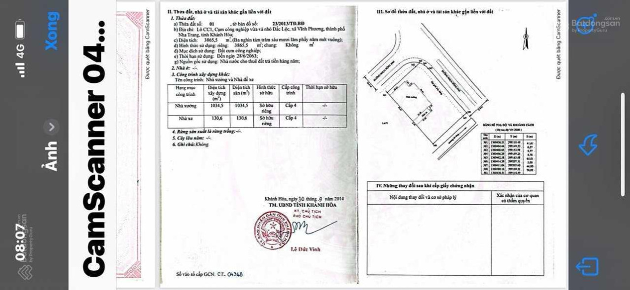 Bán 1 số nhà xưởng 2 cụm công nghiệp Đắc Lộc + Diên Phú TP Nha Trang