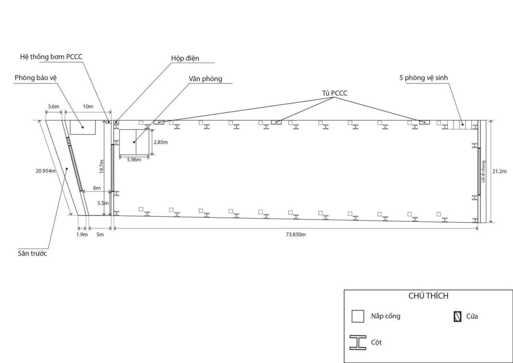 Bán Kho Xưởng mới 100% Q12, TP. Hồ Chí Minh. Đất: 1700m2 xây full, 68 tỷ đường xe container. SHR