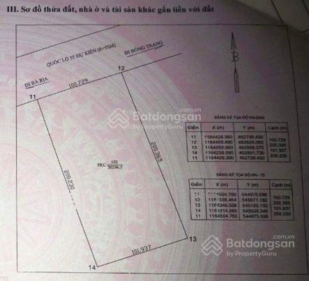 100m mặt tiền nhà xưởng 20300m2 đường Hùng Vương - Phước Bửu - Xuyên Mộc - Bà Rịa Vũng Tàu