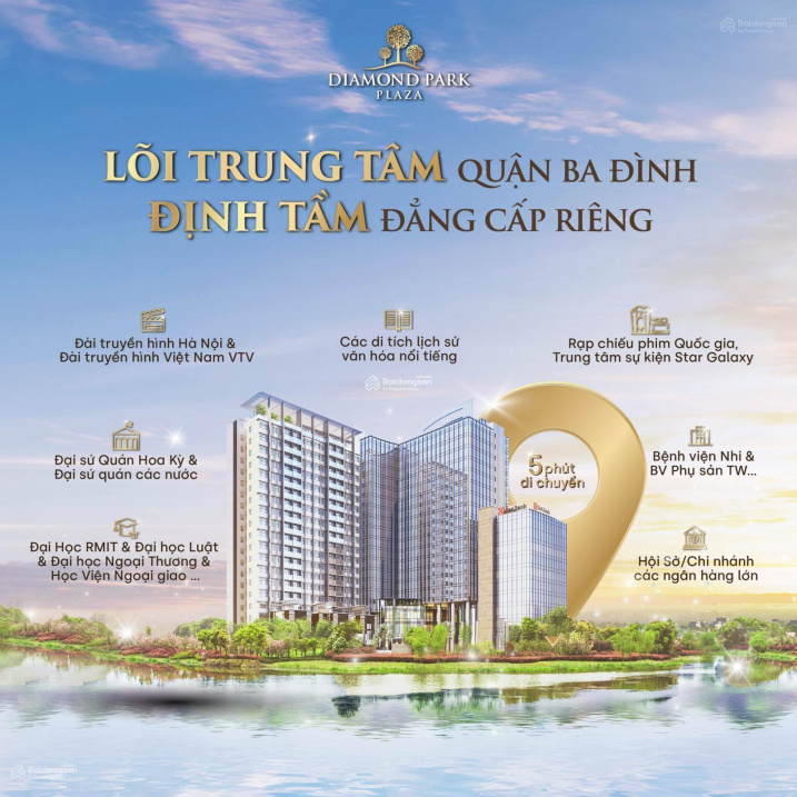 PKD CĐT cập nhật quỹ căn VIP tại Diamond Park 16 Láng Hạ, bán suất ngoại giao 1PN. Giá tốt-đã có sổ